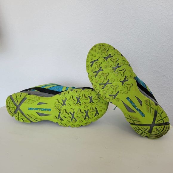 Columbia Men's Montrail Trail Running Shoes Blue & Green Size 9 - Picture 10 of 10